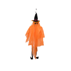 Halloween duch s čarodějnickým kloboukem, 150 cm