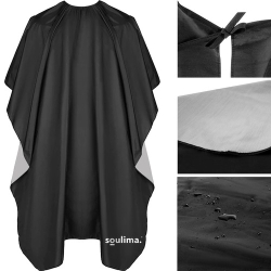 Kadeřnický plášť 140 x 100 cm - pelerína černá