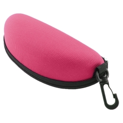 Twarde etui na okulary różowe - 17 cm x 8 cm x 6 cm