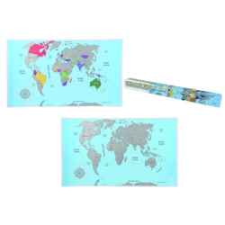 Stírací mapa světa - basic