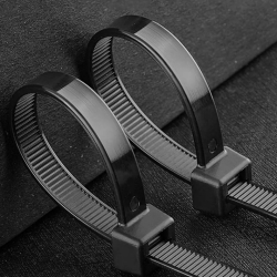 Stahovací pásky 2,5 x 100 mm - 100 ks černé