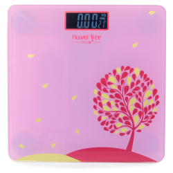Digitální osobní váha max. do 180 kg - růžová  