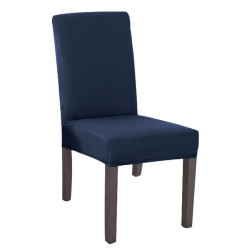 Univerzální potah na židli Navy - Imitace sametu